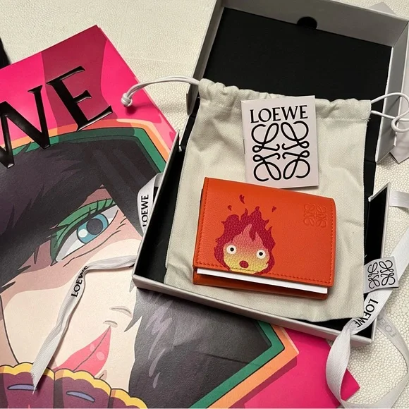 Loewe Howl's moving castle - Calcifer trifold wallet - limited edition - Picture 3 of 8
